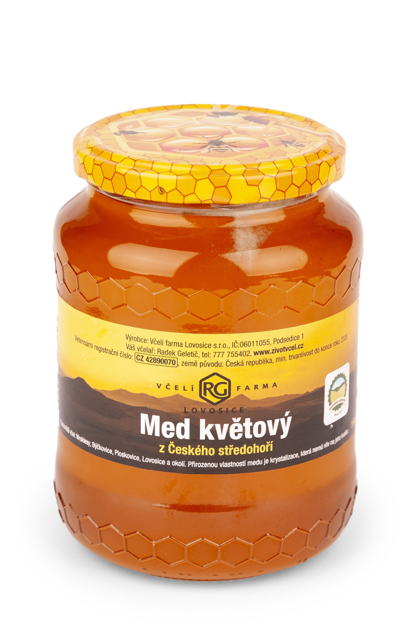 VČELÍ RG FARMA LOVOSICE Med květový z Českého středohoří