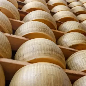 Parmezán jako zástava úvěru? Italská banka sází na „zrající kapitál“ a ukládá statisíce bochníků do trezorů